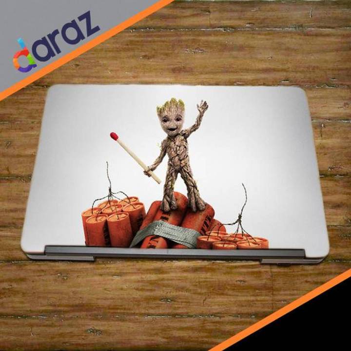 Baby Groot Laptop Back Skin-Laptop Back Skin-Laptop Skin Vinyl Sticker Decal, 13 13.3 14.6 15 15.4 15.6 Inch Laptop Skin Sticker Cover Forall Laptops-Laptop Back Sticker