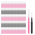 150-Piece Mini Brow and Lash Brush Combo with Caps for Premier Eyebrow Lamination and Lash Lift. 