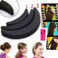 Set of 3 Hair Pin Puff and Donut Bun - Stylish Hair Accessories for Women. 