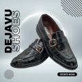 Dejavu Black Gam Fashion Shoes by Sole in Box. 
