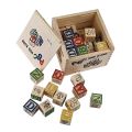 ABC & 123 Wood Blocks WOODEN ABC BUILDING BLOCKS 48 PCS (Large). 