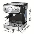 ORVICA Fully Automatic Italian Coffee Machine Premium Coffee Cappuccino High Quality Enjoy Delicious Espresso Stainless Steel Espresso Coffee Maker With Touch of a Button Coffee Machine With Italian Pump 16l 850w Black silver 15 Bar Pump. 