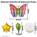 BUTTERFLY THEME FOIL BALLOON SET ( PACK OF 6 FOIL BALLOONS ). 