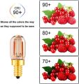 1W E14 T22 LED Filament Candelabra Bulbs(Amber Glow), Tubular Night Light Bulb,Ultra Warm White 2200K,10 Watt Equivalent 100 Lumen,Non Dimmable,5Pack [Energy Class A++]. 