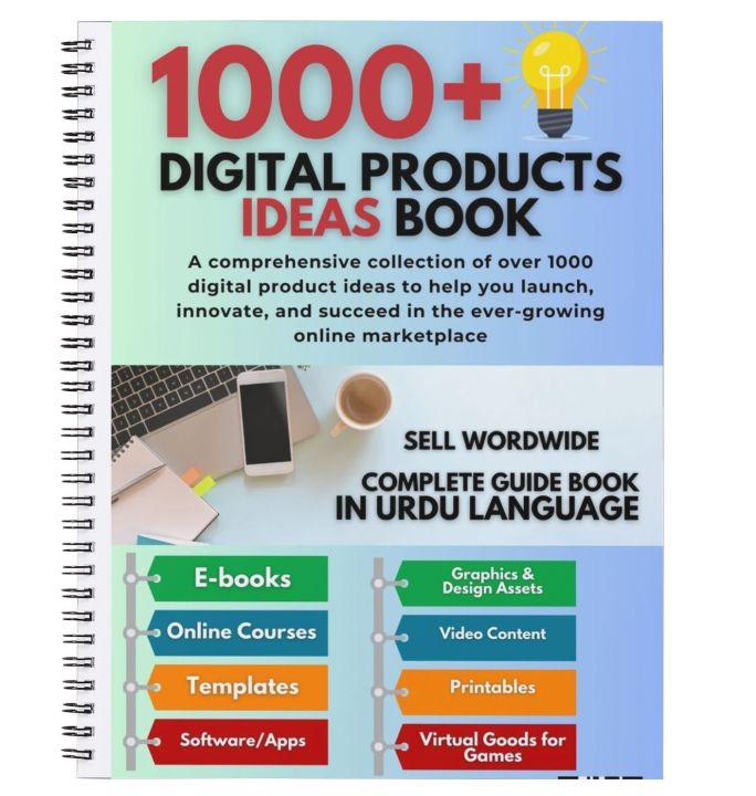 1000+ Digital Products Ideas Book in Urdu 2025 Complete Guide Create and Sell Products Local and Internationally