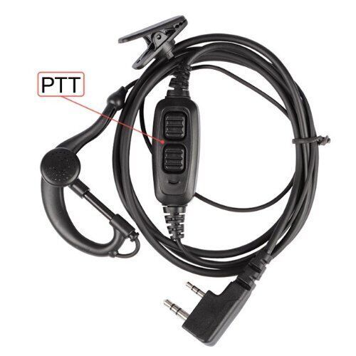 2 pin Baofeng Walkie Talkie UV-82 Earphone Headset Mic Two Way Radio Earpiece UV82