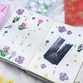 Butterfly Floral Sticker Pastoral Decoration Ribbon Sticker Diy Diary Scrapbooking Planner Stickers Office School Supplies. 