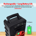 Original Portable Bluetooth Wireless Speaker With FREE Microphone ~ Rechargeable Big Sound System Loud Speaker with Mic ~ High Stereo Bass & Woofer Home MP3 Player Mobile Speaker for PC Computer & Laptop ~ Support USB, SD Card, FM Radio ~ FunBug. 