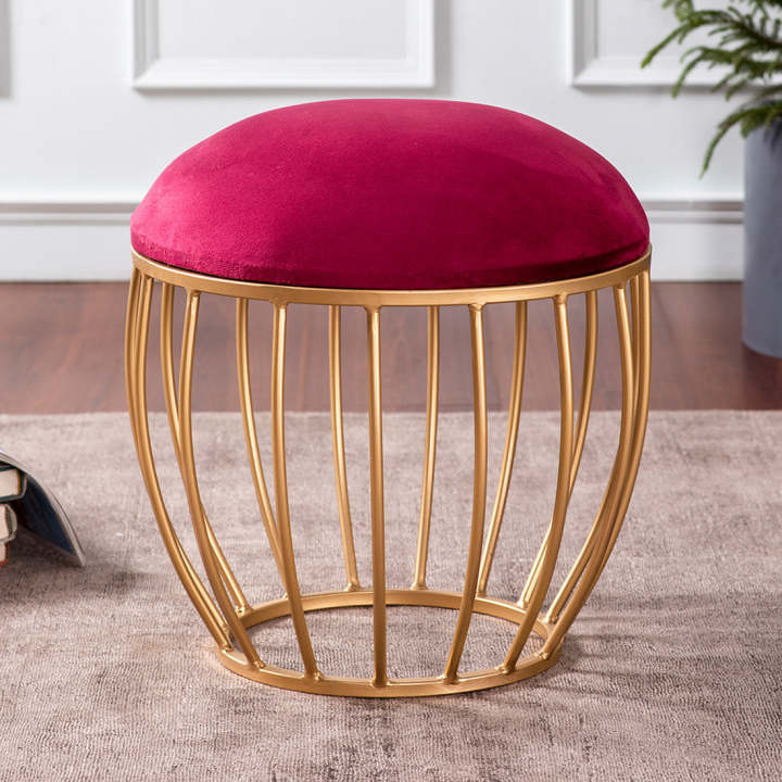Velvet%20Cage%20Metallic%20Stool%20in%20Maroon%20Color%20stylish%20luxury%20stool%20-%20Image%202