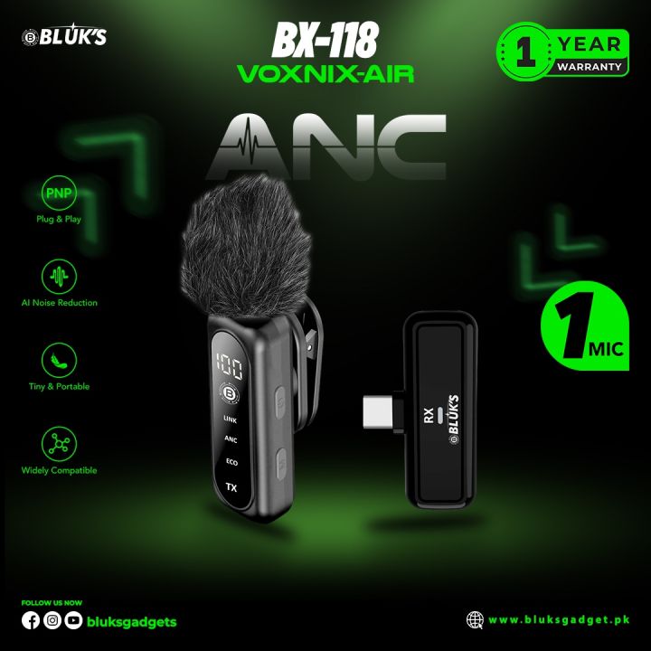 VOXNIX%20-%20AIR%20%7C%20BX-118%20%7C%20Premium%20Single%20Wireless%20Lavaliere%20Mic%20-%20Image%206