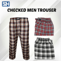 Pack Of 1 -Best Quality Fleece Night Wear Checkered Pajama For Men/Boys. 