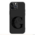 Letter A B C D E F G Case For iPhone 15 14 13 12 11 Pro Max Plus 13 Mini X XR XS MAX 8 7 6 Plus TPU Fundas Phone Cover Coque. 