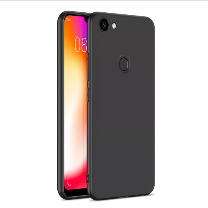 Oppo Mobiles Oppo F5 Black Cover OPPO F5 Black Soft Silicon TPU