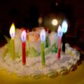 Cake Candles Pack with Colored Flame. 