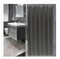 Shower Curtain Waterproof Bathroom Free 12 Hook Ring Plain Color Large Wide Bathing Cover - Multicolor. 