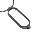For Xiaomi Mi Band 5 / 6 MIJOBS Metal Pendant Stainless Steel Watch Necklace. 