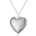 Couple Necklace Letter Print Heart Photo Locket Charm Necklace. 
