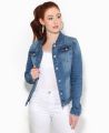 Women Longline Denim Jacket. 