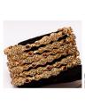 Gold Plated - Set Of Zircon Bangle - Golden. 