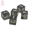 Translucent Black Dice for Role-playing Games Set of 5 Easy-to-read Black Translucent Dice for Board Games Durable Lightweight 16mm Acrylic Dice with Clear Numbers Acrylic Dice Set. 