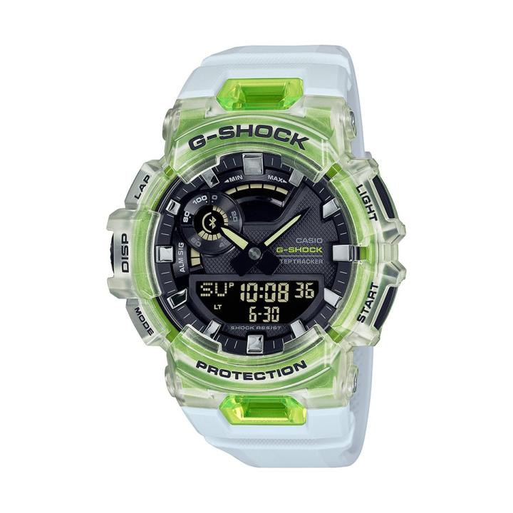 Casio G Shock Round Resin Transparent/Green Analog-Digital Multi - Main Image
