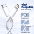 Original 1M iPhone 27W Cable PD USB C To Lightning Cable for iPhone 14 13 12 11 8 Pro Max Fast Charging USB C Cable for iPhone 12 mini pro max Data USB Type C Cable | 27W Fast Charging Cable for iPhone | 27W C type to 8-Pin Connector Cable for iPhone. 
