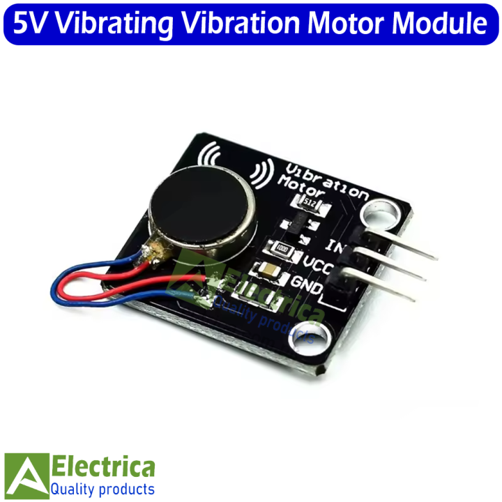 5V Vibrating Vibration Motor Module High and Low Level Vibration Mini Motor Module for Arduino by Electrica