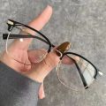 2024 Wang Buran's myopia glasses are handsome, gentle and scum for men. They have prescription anti-blue light radiation flat frames for women. ARMANI FSJAINGS. 