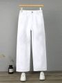 Highwaist Ladies White Wide Leg Jeans | Factory Outlet. 
