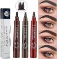 Eyebrow Pen Waterproof 4-Fork Tip Eyebrow Tattoo Pencil Long Lasting Professional Fine Sketch Liquid Eye Brow Pencil. 
