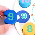 Montessori Analog Clock for Kids, Preschool Number Teaching Educational Learning Clock Toy - Multi Color. 