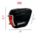 1- PC of Motorcycle Side Box (Right Side)  Tail Box  Tourist Box With LED Back Light STEELA BY AKE. 