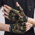 Cycling Sports Half Finger Men Gloves Special Forces Mountaineering Outdoor Mesh Non-Slip Wear Resistant Motorcycle Glove. 