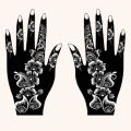 Mehandi stickers New Large full hand mehndi designs, arabic style ( NW 0021 ). 