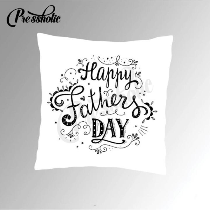 Customized Happy Fathers day Cushion Gift - Best Picture Pillow for Your Dad