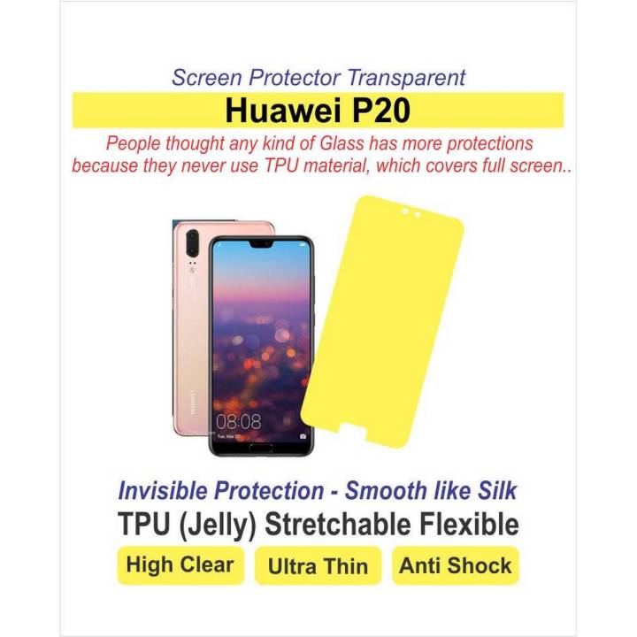 Huawei P20 - Screen Protector - Best Material - TPU (Jelly)