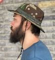 Summer Outdoor Sun Hat Men Uv Protection Bucket Hat for Hiking Camping Beach Safari Round Cap  Camouflage Hats -  Commando Camouflage. 
