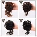 Lazy Style Wig Hair Bun Stretch Whiskers Fluffy Messy Hair Clip Pill Head Bridal Coiffure Package Buds Hairpin For Women. 
