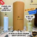 BK Jee Premium Quality Thick Dark Brown Carton Roll , Shrink Roll / Shrink Wrap , Carton Tape / Carton Roll / Corrugated sheet , Packaging Material Package All in One. 