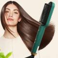 Hair Straightening Brush For Girls Electric Hair Straightener Curler Heating Styling Comb Straightening and Curling Hair 2 in 1 Styling Tool Three-minute styling straight hair comb. 