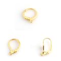 20pcs Stainless Steel Earrings French Hoop Earring Clasps Fitting Ear Setting Base For DIY Jewelry Making Supplies Accessories. 