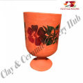 Clay Glass Set - 6 Glass| Clay Crockery Pots | Earthen Crockery Pots | Terracotta Crockery Pots. 