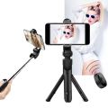 XT09 Compact Extendable Selfie Stick Tripod Phone Holder with Bluetooth Remote. 