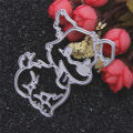 Cartoon Animal Dog Metal Cutting Die Scrapbooking Stencil Album Paper Card Mold. 