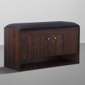 PAKWOOD 2 Door Horizontal Shoe Rack with Cushion Seat by eFurniturePk. 