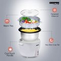 Original Geepas Electric Rice Cooker, White, 900Watts GRC4327N ( 2 Years Warranty ). 