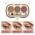 Miss Rose 3-Color Long-lasting waterproof  Eyebrow Powder. 