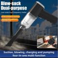 Multi-Functional Wireless Handheld Vacuum Cleaner, Duster, Blower & Air Pump: Clean Microscopic Dust from Cars, Homes, Electronics & More. 