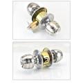 "Stainless Steel Round Lever Handle Door Lock - Mortise Entry Lock for Bedroom, Secure Knob, Heavy-Duty Door Handle, Modern Door Hardware, High-Quality Lockset with Secure Locking Mechanism". 