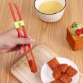 1Pc Colorful PE Food Chopstick Training Helper/ Beginner Learner Chinese Chopsticks Use Trainer Holder. 